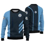 Manchester City Circles Mesh Sky Blue Black Sweater Best Selling