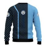 Manchester City Circles Mesh Sky Blue Black Sweater Best Selling