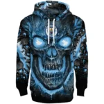 Manchester City Demonic Skull Sky Blue Black Hoodie Best Selling