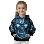 Manchester City Demonic Skull Sky Blue Black Hoodie Best Selling