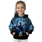 Manchester City Halloween Vibes Sky Blue Black Hoodie Best Selling