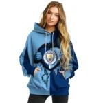 Manchester City Heartbeat Graphic Sky Blue Hoodie Best Selling