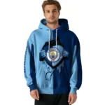 Manchester City Heartbeat Graphic Sky Blue Hoodie Best Selling
