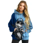 Manchester City Jack Skellington Sky Blue Hoodie Best Selling