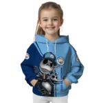 Manchester City Jack Skellington Sky Blue Hoodie Best Selling