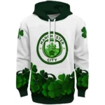 Manchester City Lucky Motif White Green Hoodie Best Selling