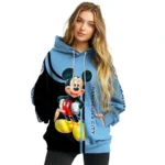 Manchester City Mickey Mouse Sky Blue Black Hoodie Best Selling