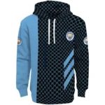 Manchester City Monogram Pattern Sky Blue Hoodie Best Selling