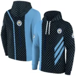 Manchester City Monogram Pattern Sky Blue Hoodie Best Selling