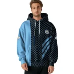Manchester City Monogram Pattern Sky Blue Hoodie Best Selling