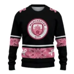 Manchester City Pink Ribbon Black Pink Sweater Best Selling