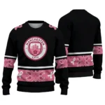 Manchester City Pink Ribbon Black Pink Sweater Best Selling