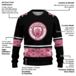 Manchester City Pink Ribbon Black Pink Sweater Best Selling