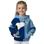 Manchester City Playful Snoopy Sky Blue Hoodie Best Selling