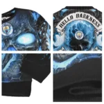Manchester City Skull Intensity Sky Blue Black Sweater Best Selling