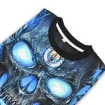 Manchester City Skull Intensity Sky Blue Black Sweater Best Selling