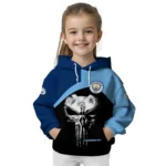 Manchester City Skull Punisher Black Hoodie Best Selling