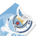 Manchester City Skull Split Sky Blue White Sweater Best Selling