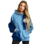 Manchester City Splatter Effect Sky Blue Hoodie Best Selling
