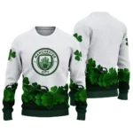 Manchester City St Patrick White Sweater Best Selling