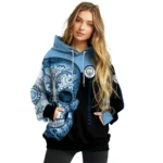 Manchester City Sugar Skull Sky Blue Black Hoodie Best Selling