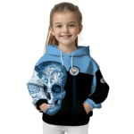 Manchester City Sugar Skull Sky Blue Black Hoodie Best Selling