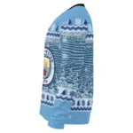 Manchester City Tree Pattern Sky Blue Sweater Best Selling