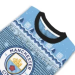 Manchester City Tree Pattern Sky Blue Sweater Best Selling