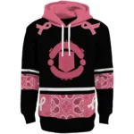 Manchester United Awareness Ribbon Black Pink Hoodie Best Selling