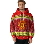 Manchester United Christmas Trees Red Hoodie Best Selling
