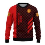 Manchester United Circles Mesh Red Black Sweater Best Selling