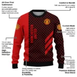 Manchester United Circles Mesh Red Black Sweater Best Selling