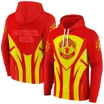 Manchester United Concentric Lines Red Hoodie Best Selling