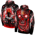 Manchester United Demonic Skull Red Black Hoodie Best Selling