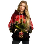 Manchester United Halloween Vibes Red Black Hoodie Best Selling