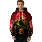 Manchester United Halloween Vibes Red Black Hoodie Best Selling