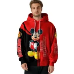 Manchester United Mickey Mouse Red Black Hoodie Best Selling