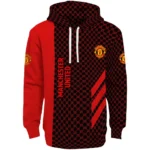 Manchester United Monogram Pattern Red Hoodie Best Selling