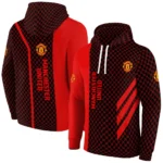 Manchester United Monogram Pattern Red Hoodie Best Selling