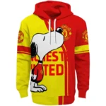 Manchester United Playful Snoopy Red Hoodie Best Selling