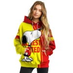 Manchester United Playful Snoopy Red Hoodie Best Selling