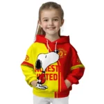 Manchester United Playful Snoopy Red Hoodie Best Selling