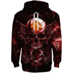 Manchester United Skull Artwork Red Black Hoodie Best Selling