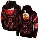 Manchester United Skull Artwork Red Black Hoodie Best Selling