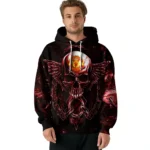 Manchester United Skull Artwork Red Black Hoodie Best Selling