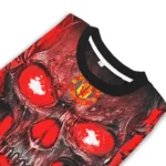 Manchester United Skull Intensity Red Black Sweater Best Selling