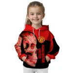 Manchester United Skull Motif Red Black Hoodie Best Selling