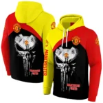 Manchester United Skull Punisher Black Hoodie Best Selling