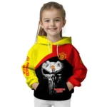 Manchester United Skull Punisher Black Hoodie Best Selling