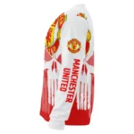 Manchester United Skull Split Red White Sweater Best Selling